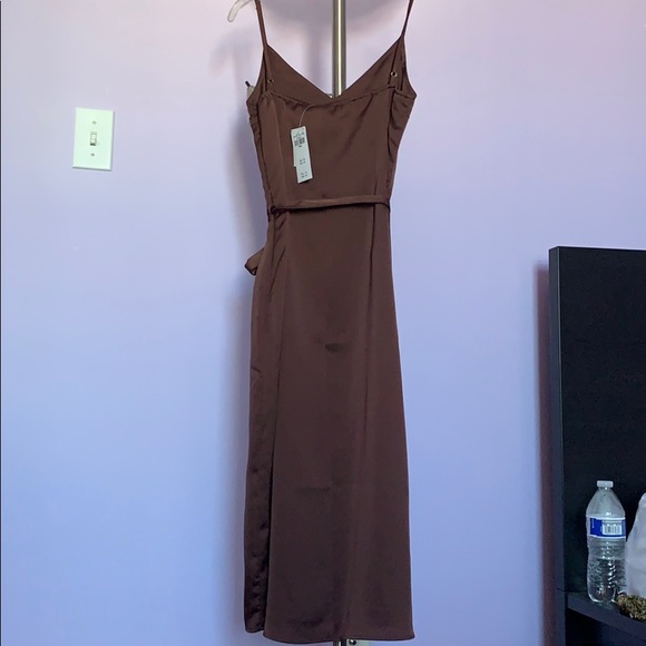 Satin slip dress - Picture 2 of 5